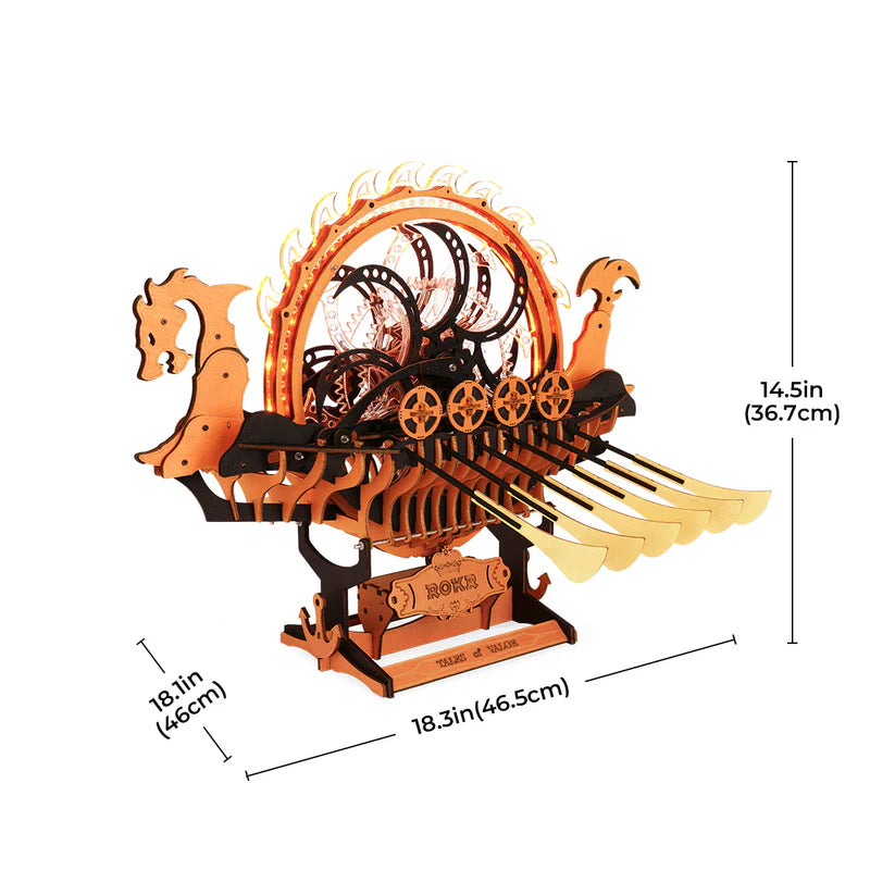 Viking Dragon Ship - Mechanical Models - Brain Spice