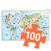 World Animals Observation Puzzle and Booklet - 100 Pieces - Brain Spice