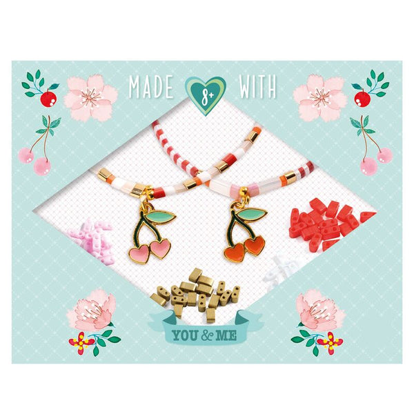 You & Me Bead Set - Tila and Cherries - Brain Spice