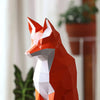 Papercraft world, origami models, 3D paper art, Brain Spice, fox