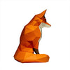 Papercraft world, origami models, 3D paper art, Brain Spice, fox