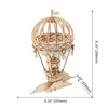 Hot Air Balloon - 3D Wooden Model - Brain Spice