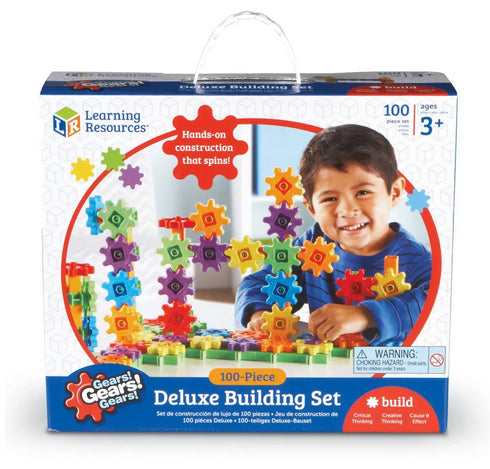 Deluxe Gear Building Set - 100pc - Brain Spice